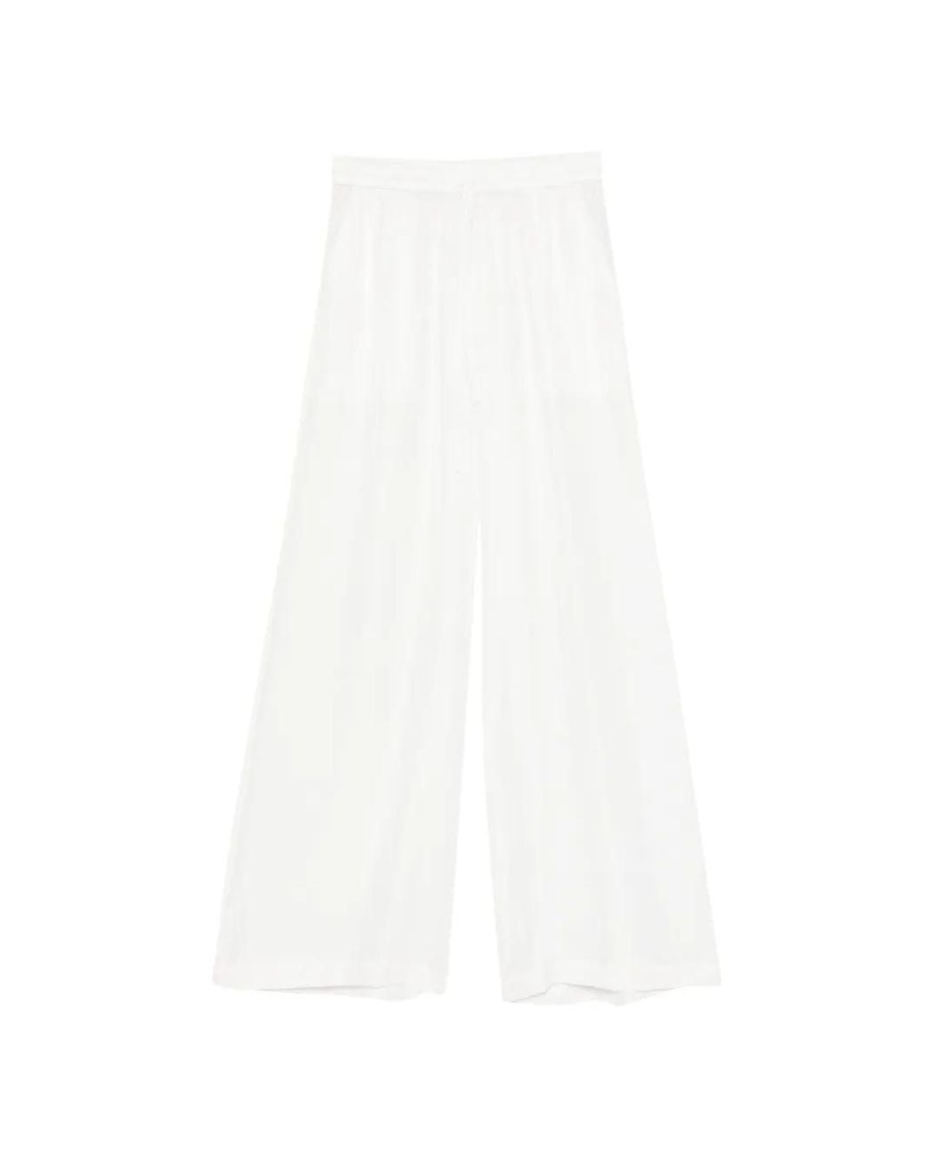 P.A.R.O.S.H. White Pantalon À Lien De Resserrage
