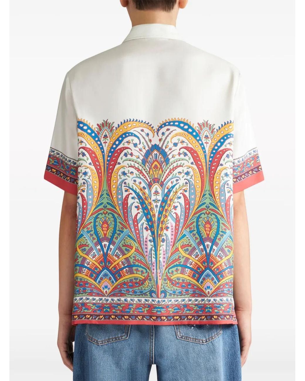 Etro White Silk Shirt