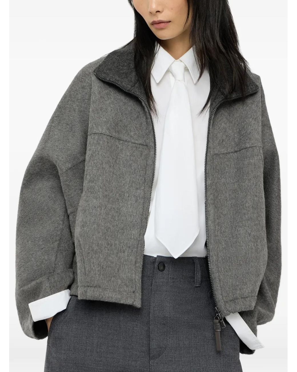 Brunello Cucinelli Gray Wool Jacket