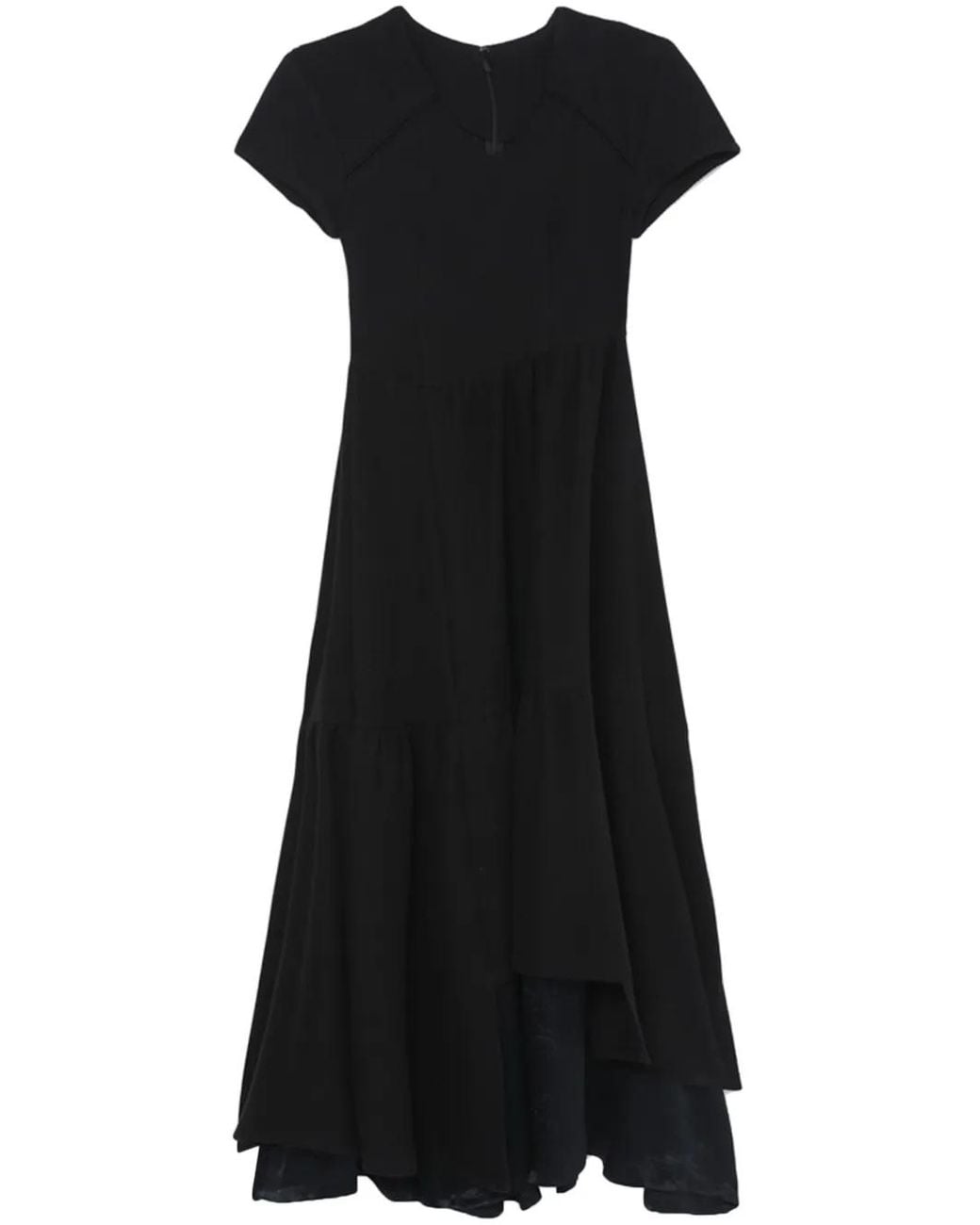 Adererror Black Ormen Short-Sleeve Knitted Dress
