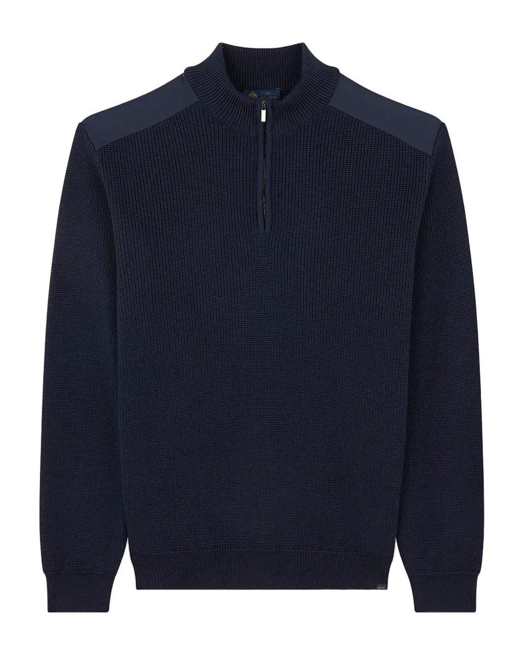 Paul & Shark Blue Half-Zip Sweater for men