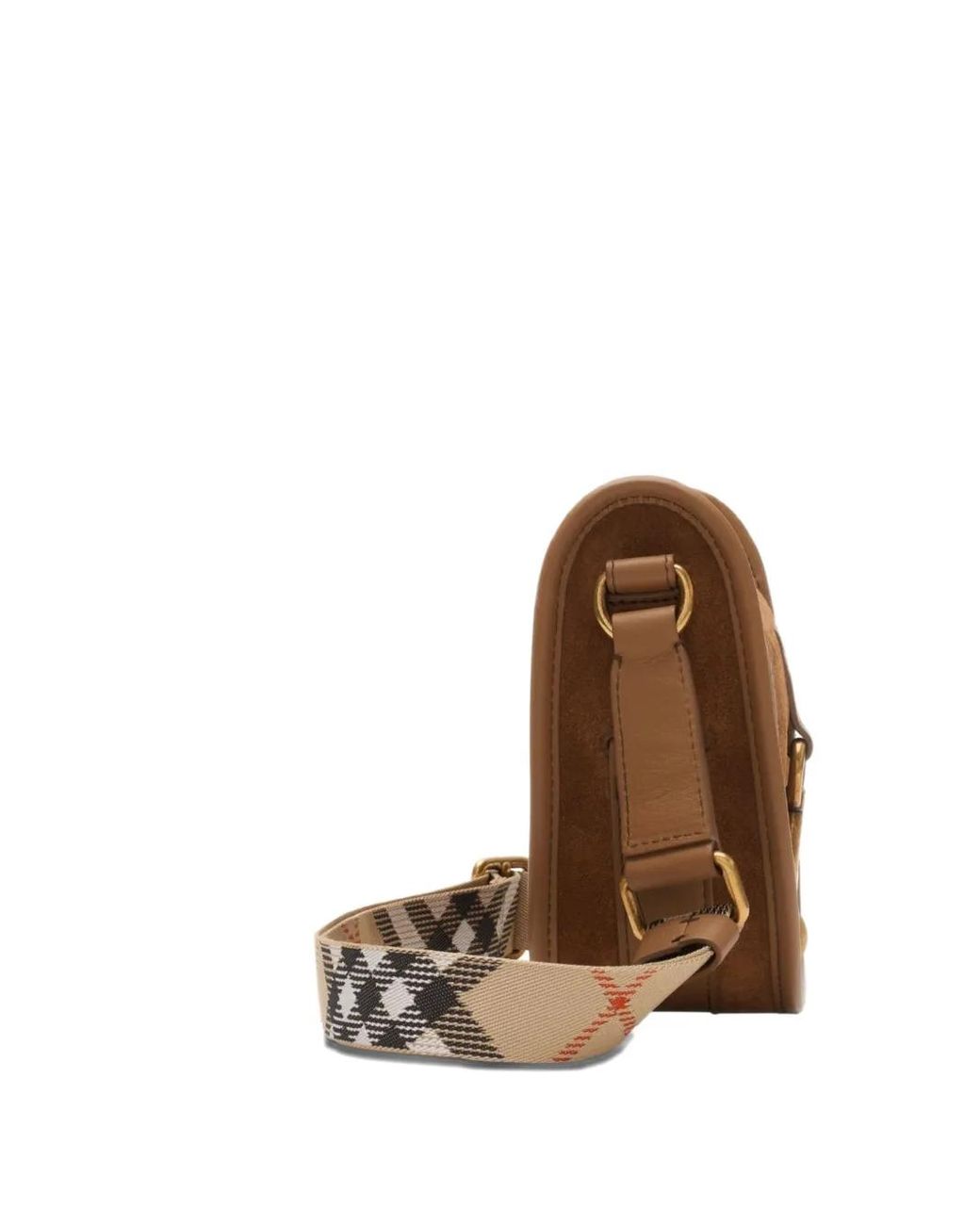 Burberry Brown Mini B Clip Messenger Bag