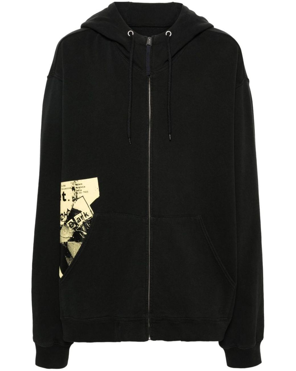 【24AW NEW】Maison Margiela / Invitation ジップパーカー / 黒 メンズ Maison Margiela Invitation ジップパーカー ブラック | Lyst