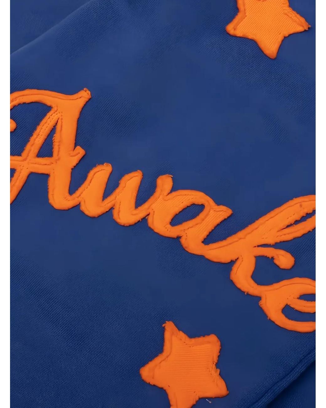 AWAKE NY Blue Starry-Patchwork Track Pants for men