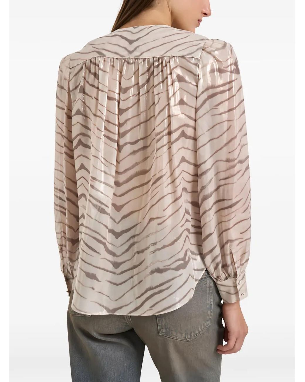 Isabel Marant Brown Farali Silk Blouse