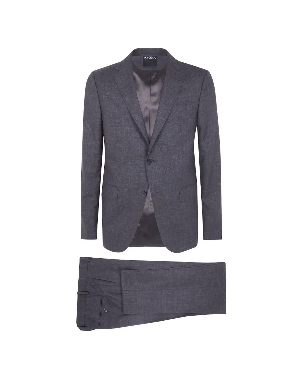 Zegna Blue Tailored-Design Suits for men