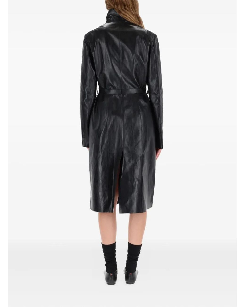 Our Legacy Black Belted Leather Jacket