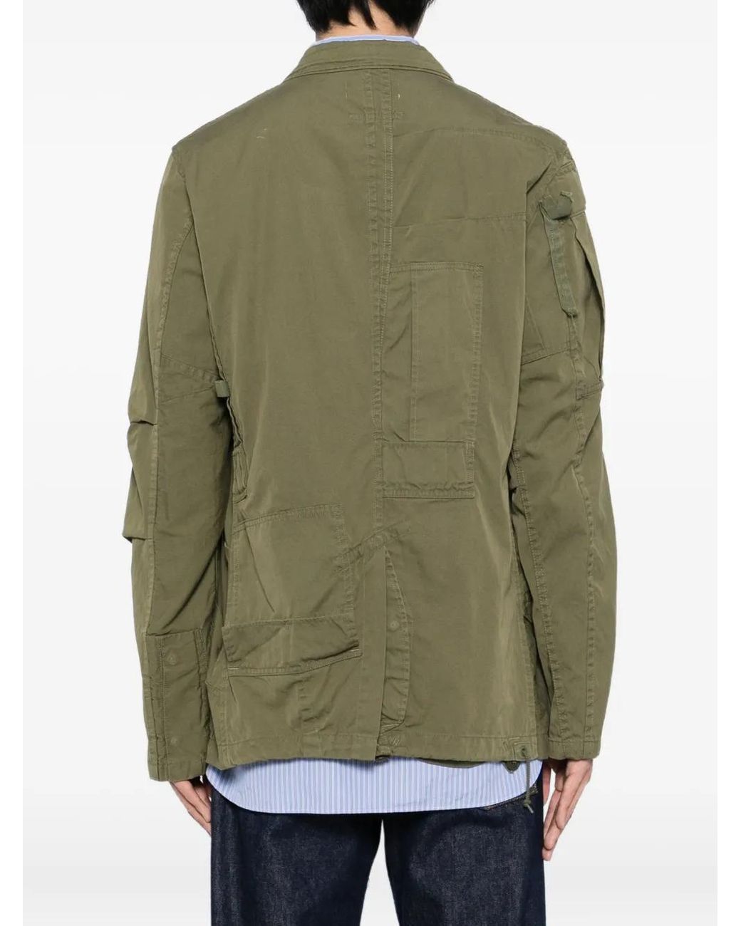Junya Watanabe Green Multi-Pocket Jacket for men