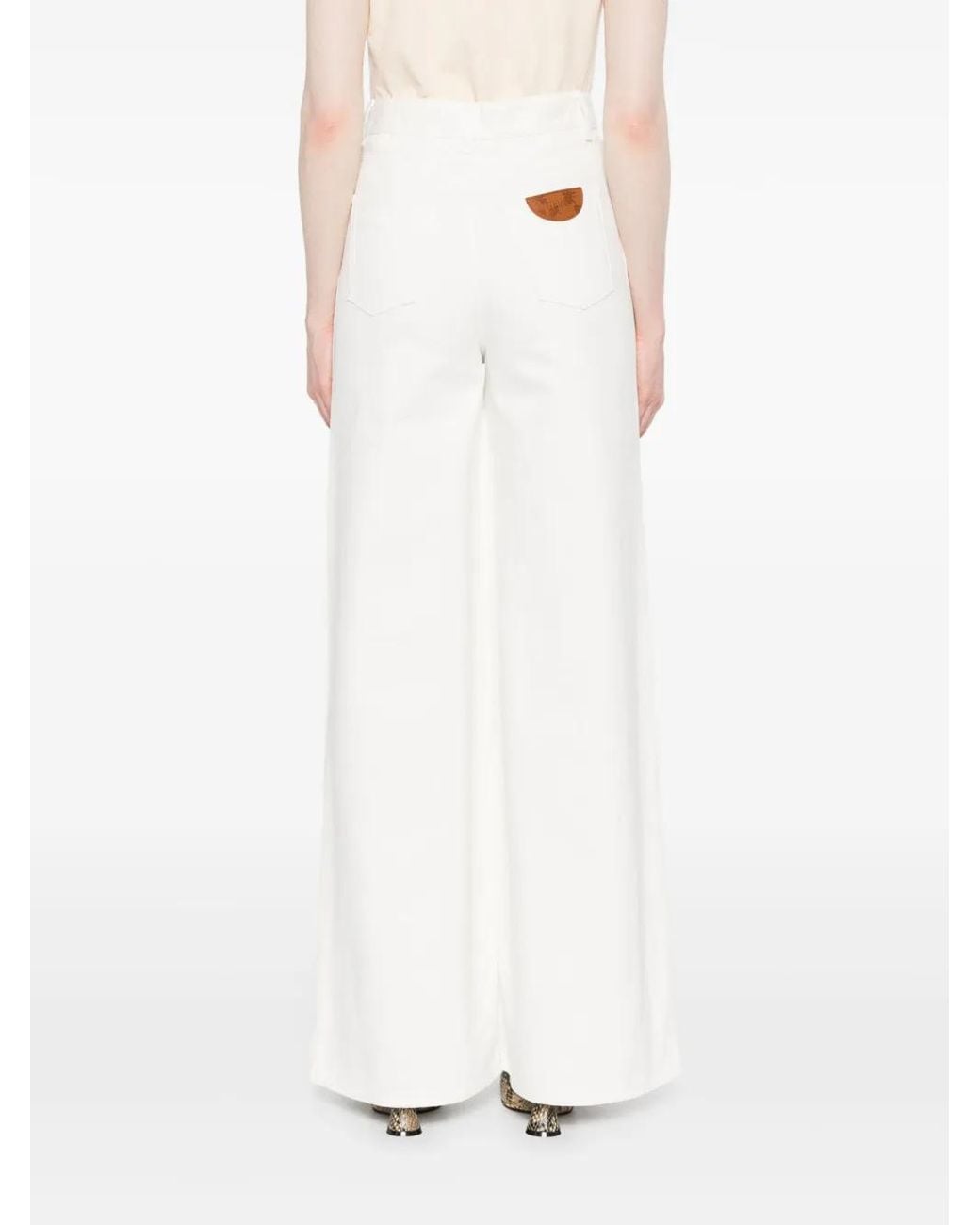 Chloé White Chloã Pants