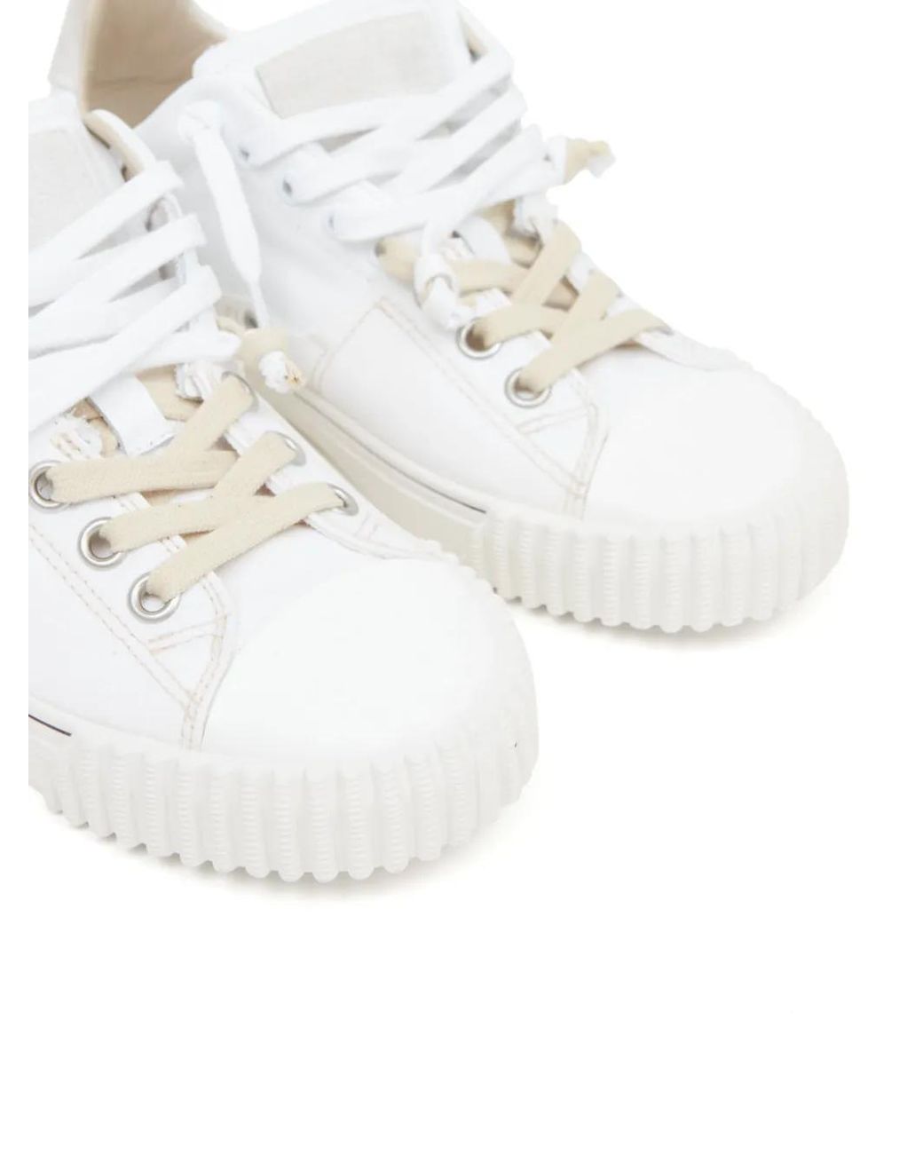 Maison Margiela White New Evolution Leather Sneakers for men