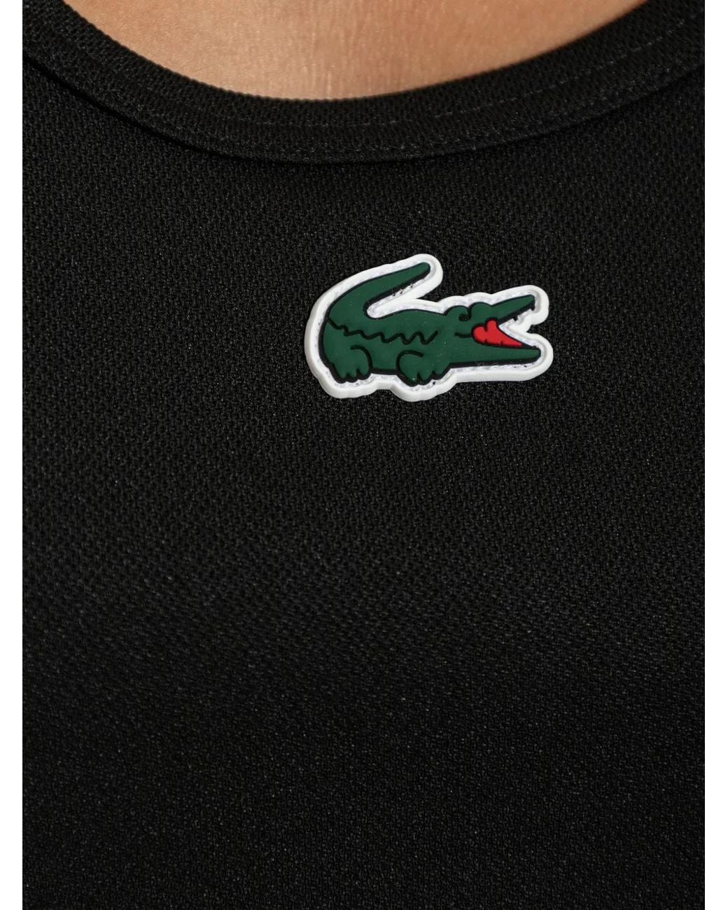 Lacoste Black Sport Ultra-Dry Uv-Protect Tank Top
