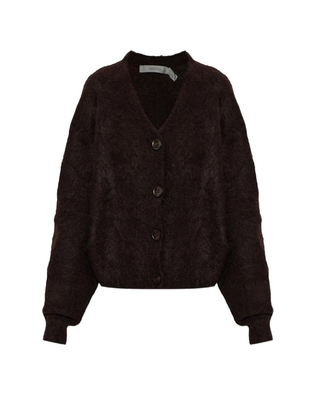 Gestuz Black Gzdebbie Button-Up Cardigan