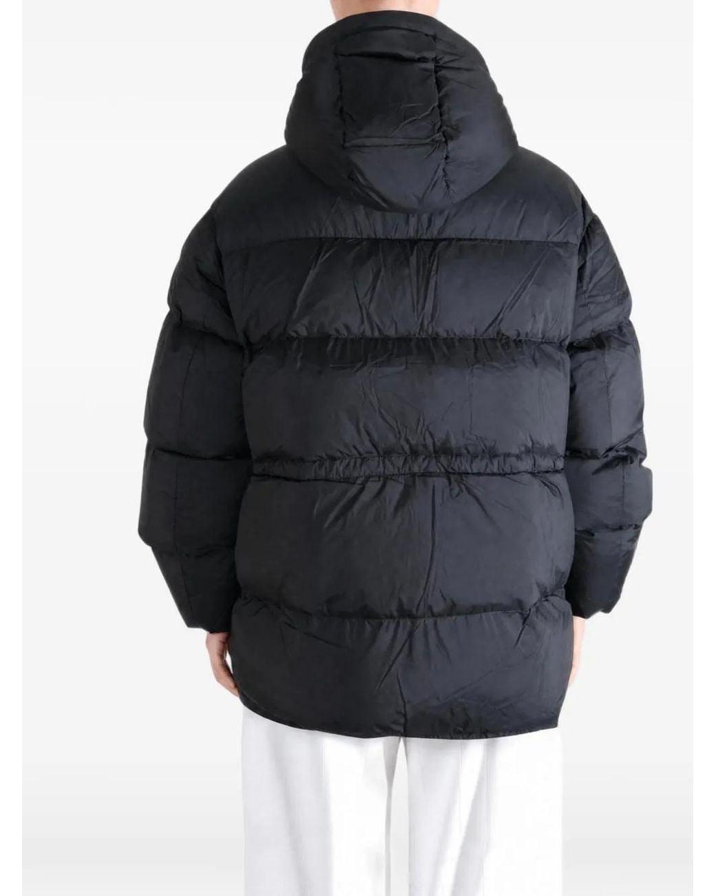 Canada Goose Black Manteau Matelassé À Lien De Resserrage