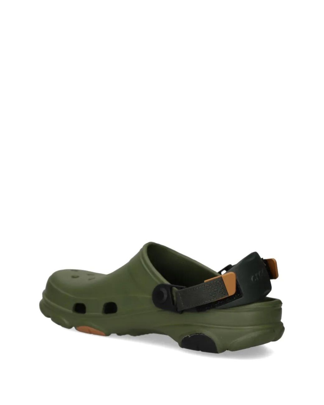 CROCSTM Green Perforated Touch-Strap Mules for men
