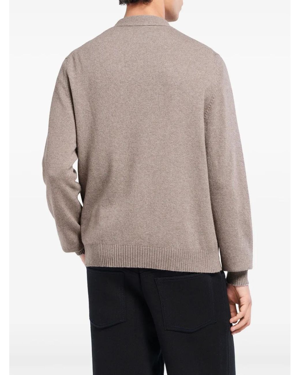 Barrie Gray Logo-Appliqué Cashmere Cardigan for men