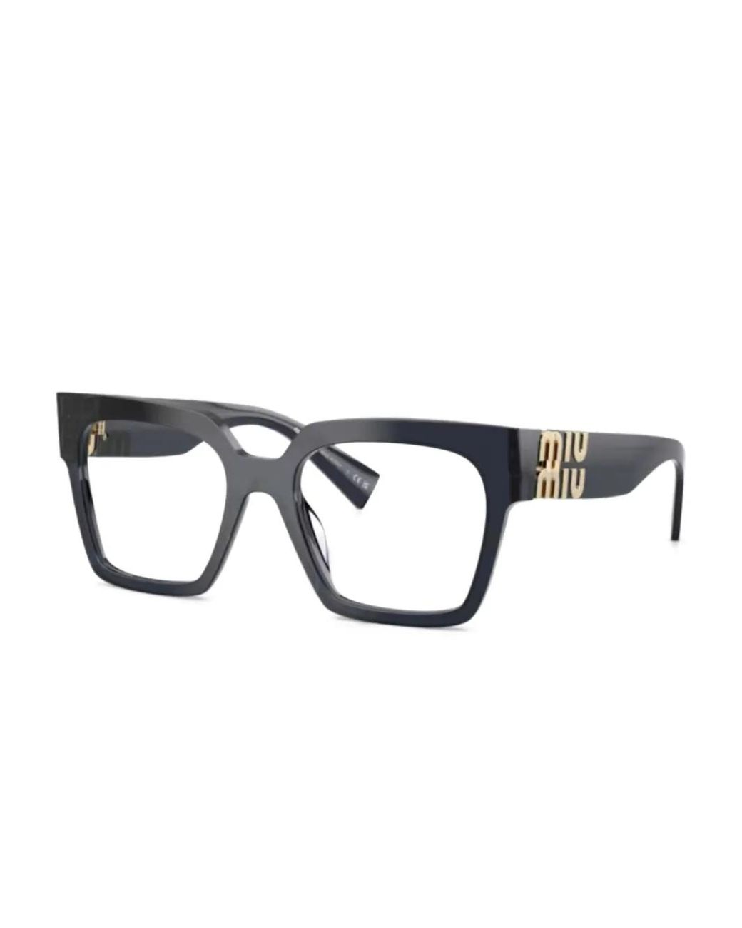 Miu Miu Black Eckige Brille