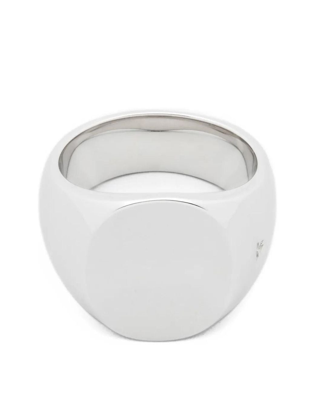 Tom Wood White 'The Oval' Signet Ring