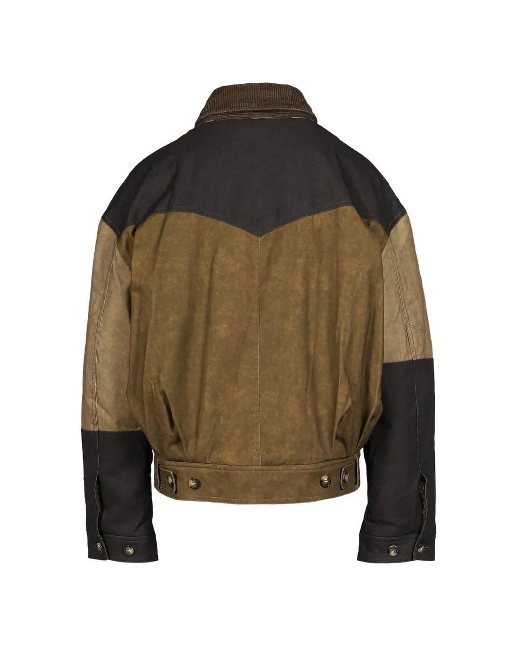 Isabel Marant Brown Risla Cotton Patchwork Jacket