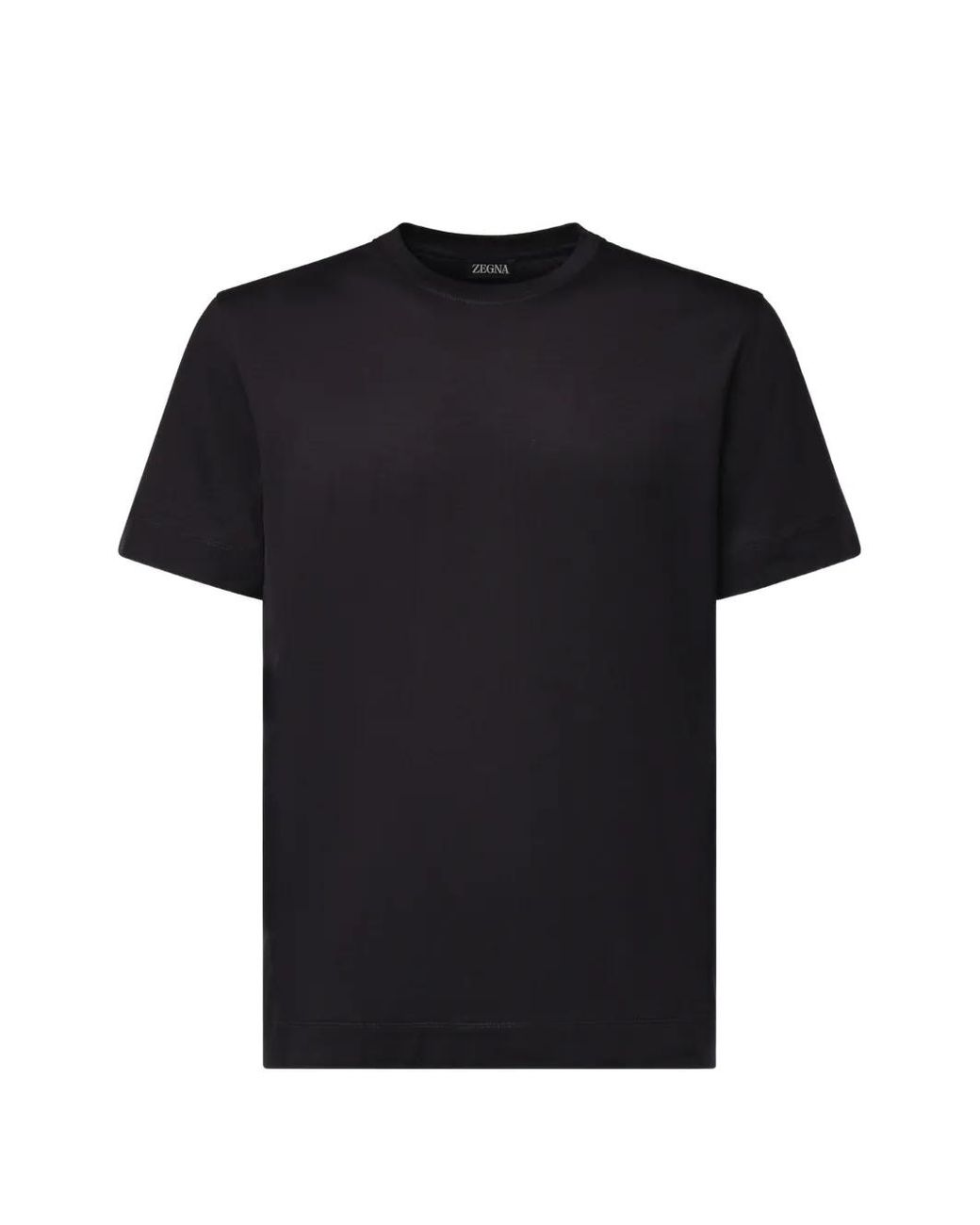 Zegna Black Crew-Neck T-Shirt for men