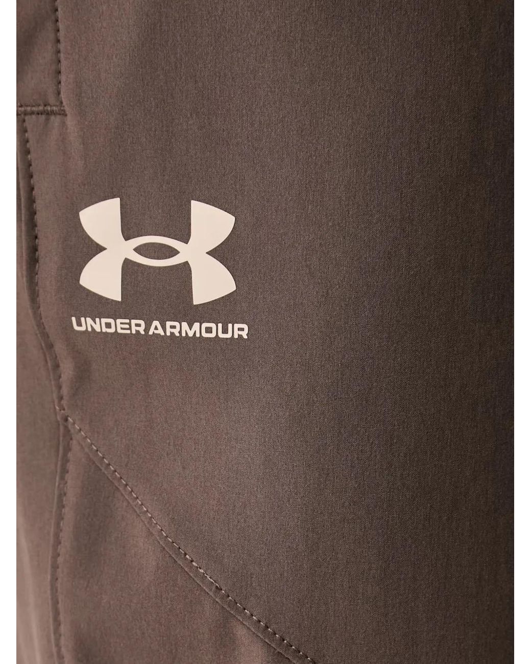 Under Armour Black Vibe Drawstring Elasticated-Cuff Track Pants for men