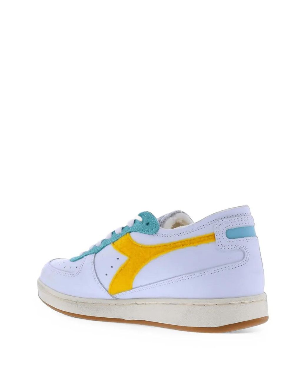 Diadora Blue Mi Basket Row Cut Sneakers