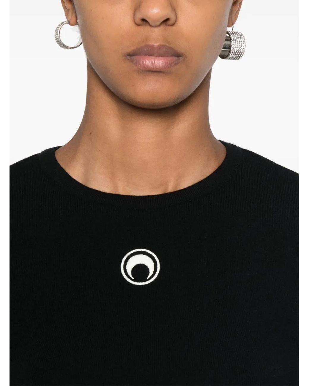 MARINE SERRE Black Sweaters