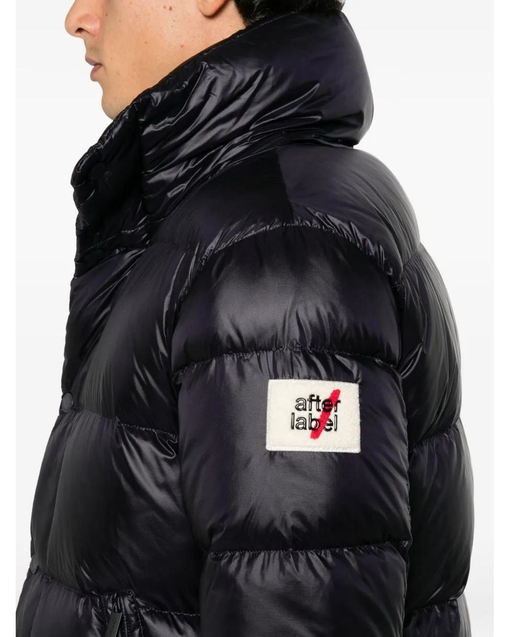 AFTER LABEL Black Chamonix Quilted Padded Jacket for men