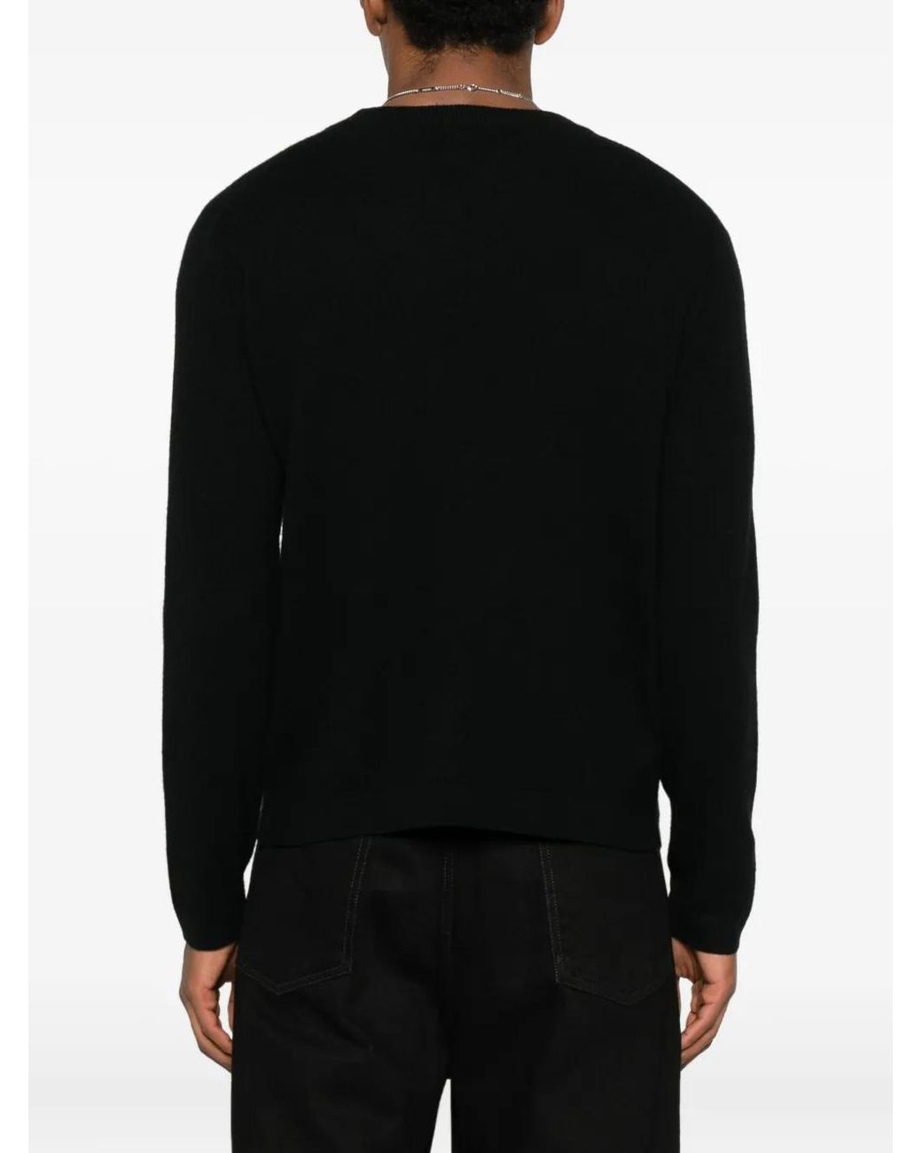 Lisa Yang Black Clayton V-Neck Sweater for men