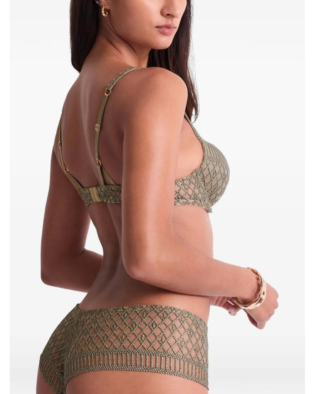 Aubade Natural Stardust Dream Embroidered Push-Up Bra