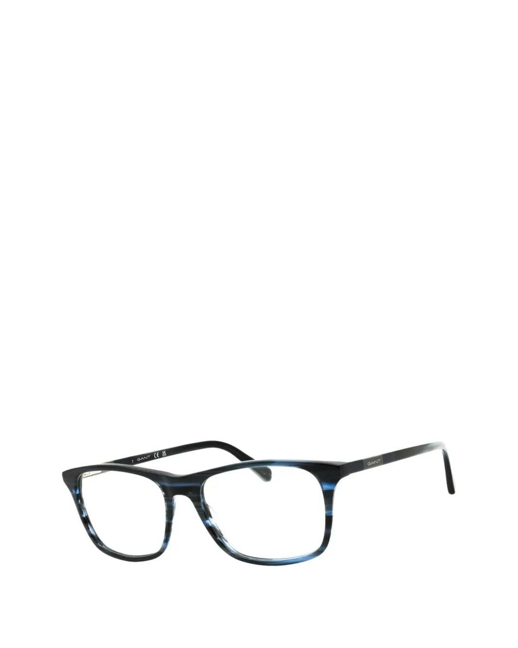 Gant Black Rectangle-Frame Glasses for men