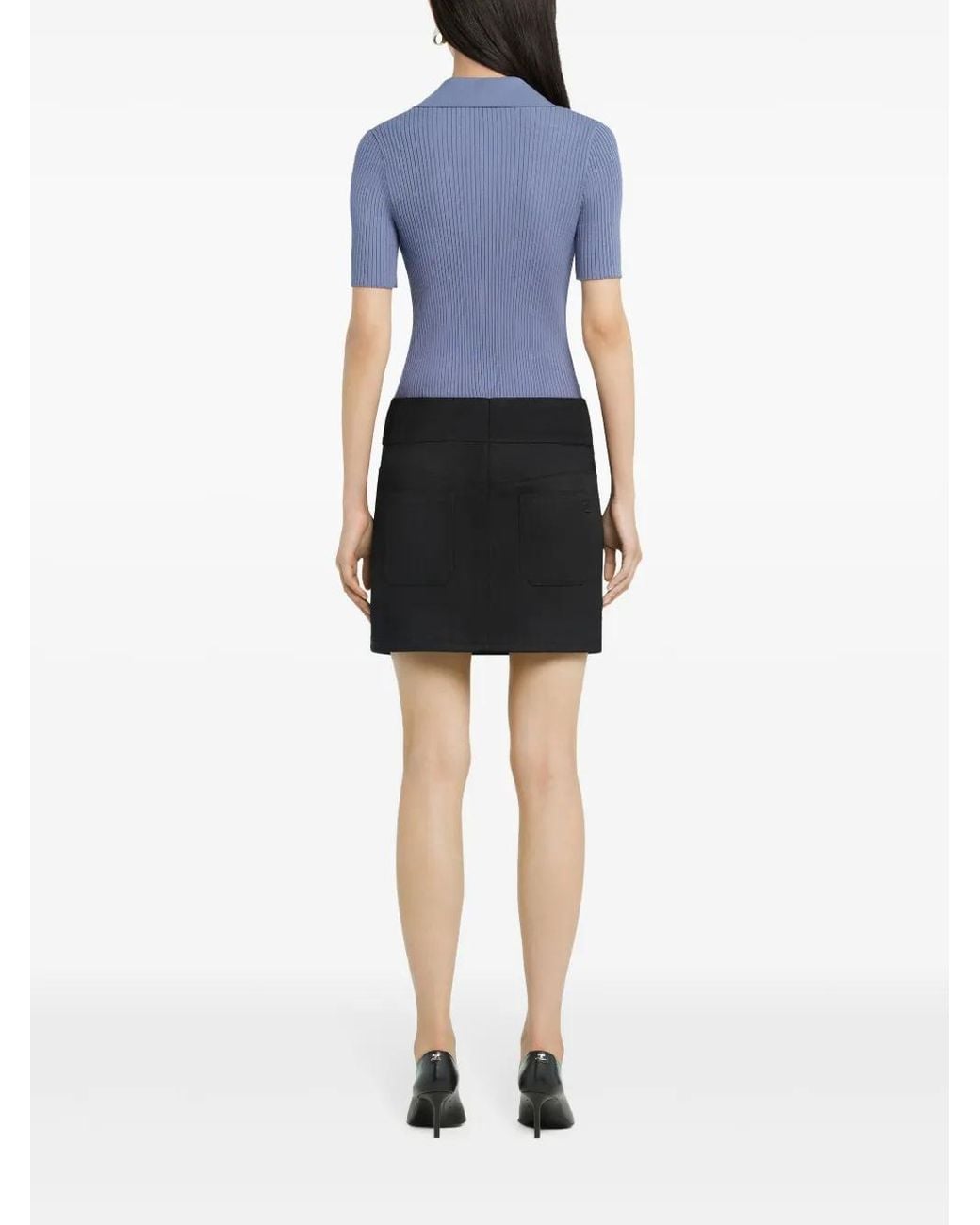 Polo Iconic Courreges de color Blue