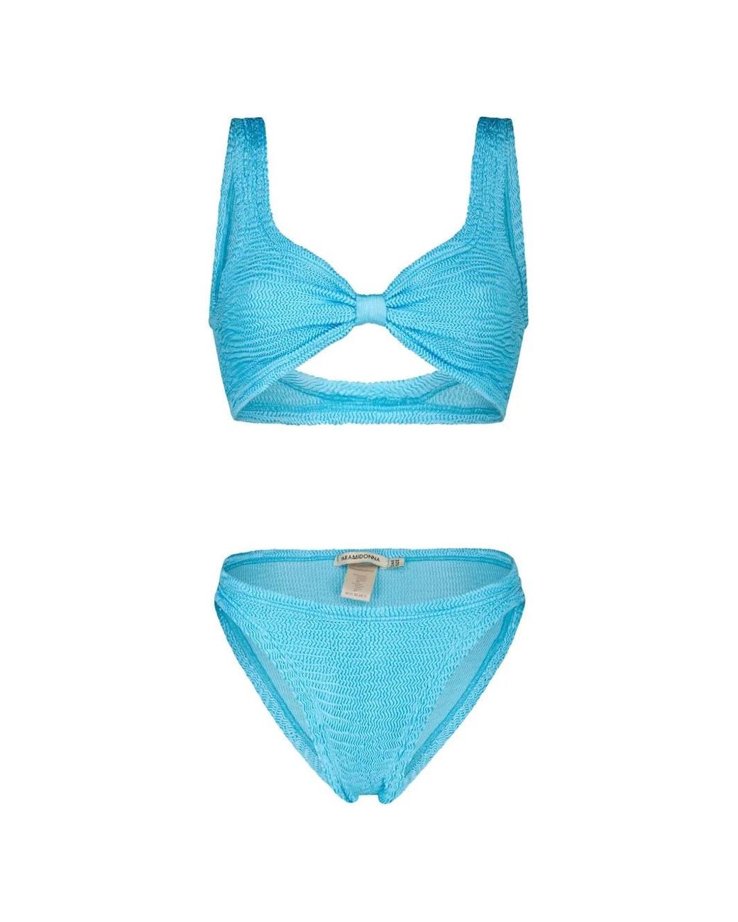Paramidonna Blue Salma Knot-Detail Bikini