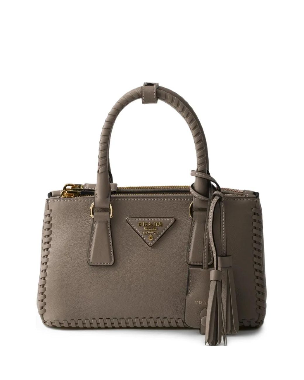 Prada Brown Mini Galleria Leather Tote Bag