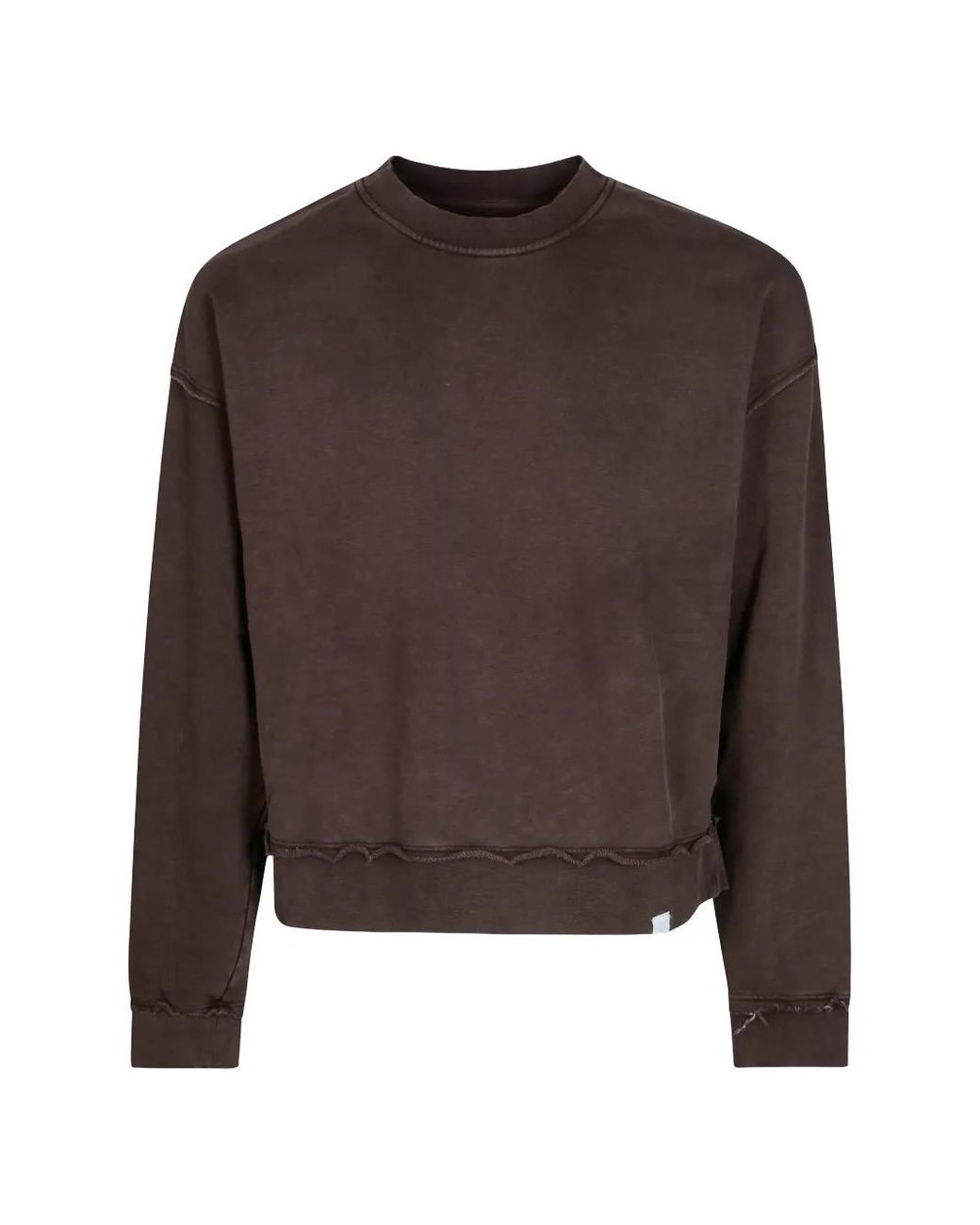 Woc Brown Redcliff Raw-Edge Sweater for men