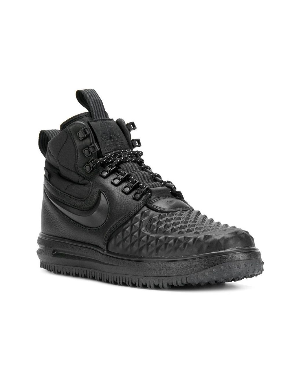 Nike Stud Effect Hi-top Sneakers in Black for Men | Lyst