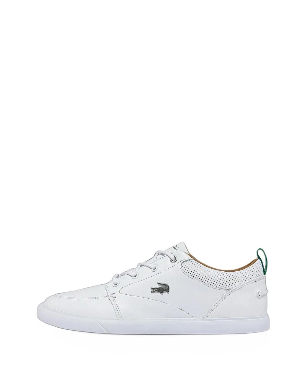 Lacoste White Bayliss Leather Sneakers for men