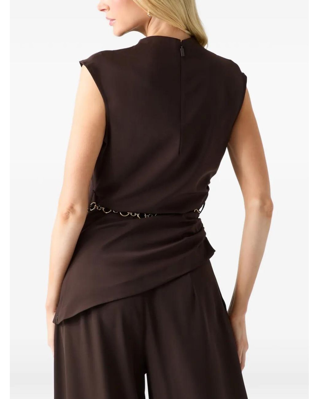 MARCIANO BY GUESS Black Mock-Neck Top