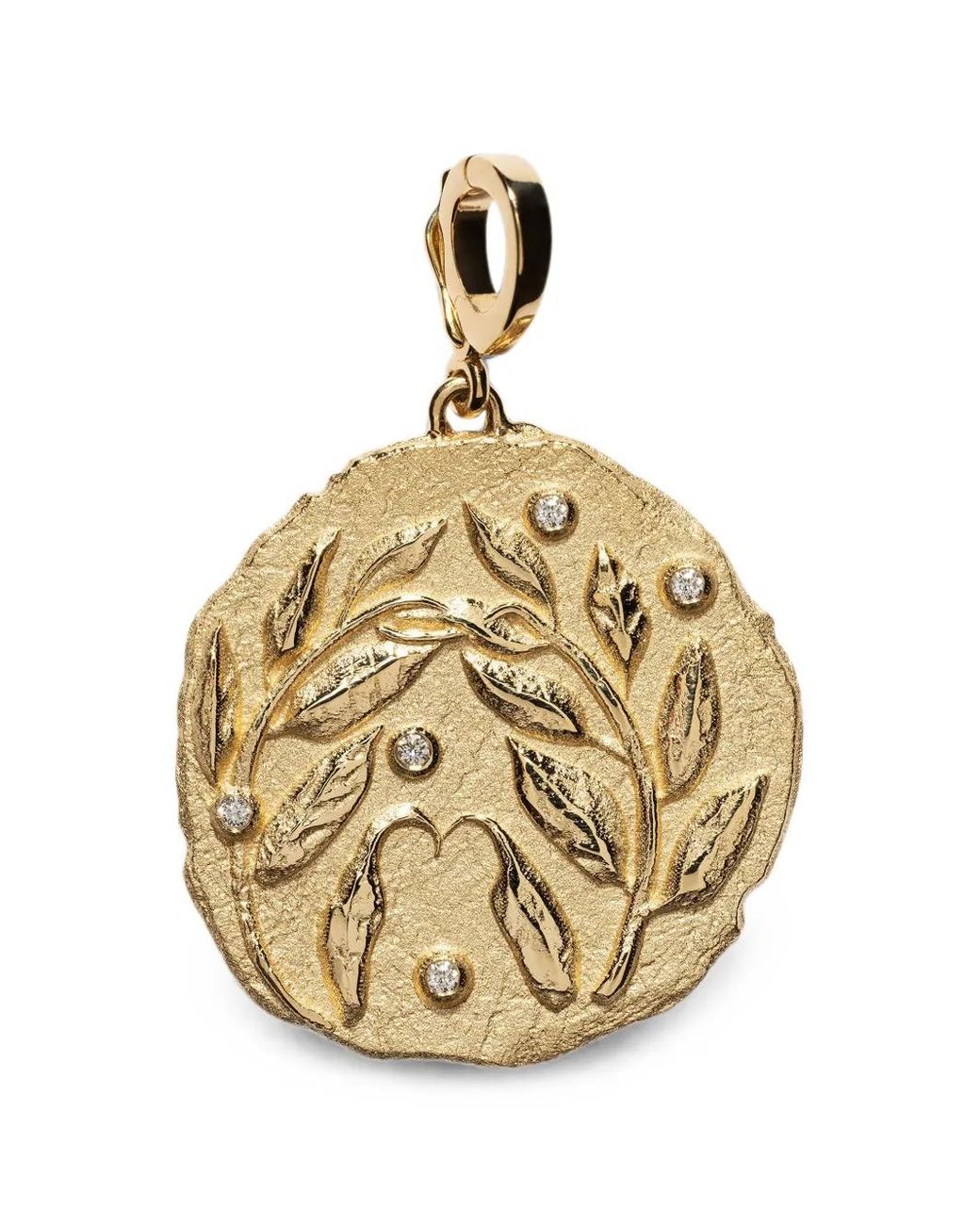 Azlee Metallic Collier Branch Large Coin