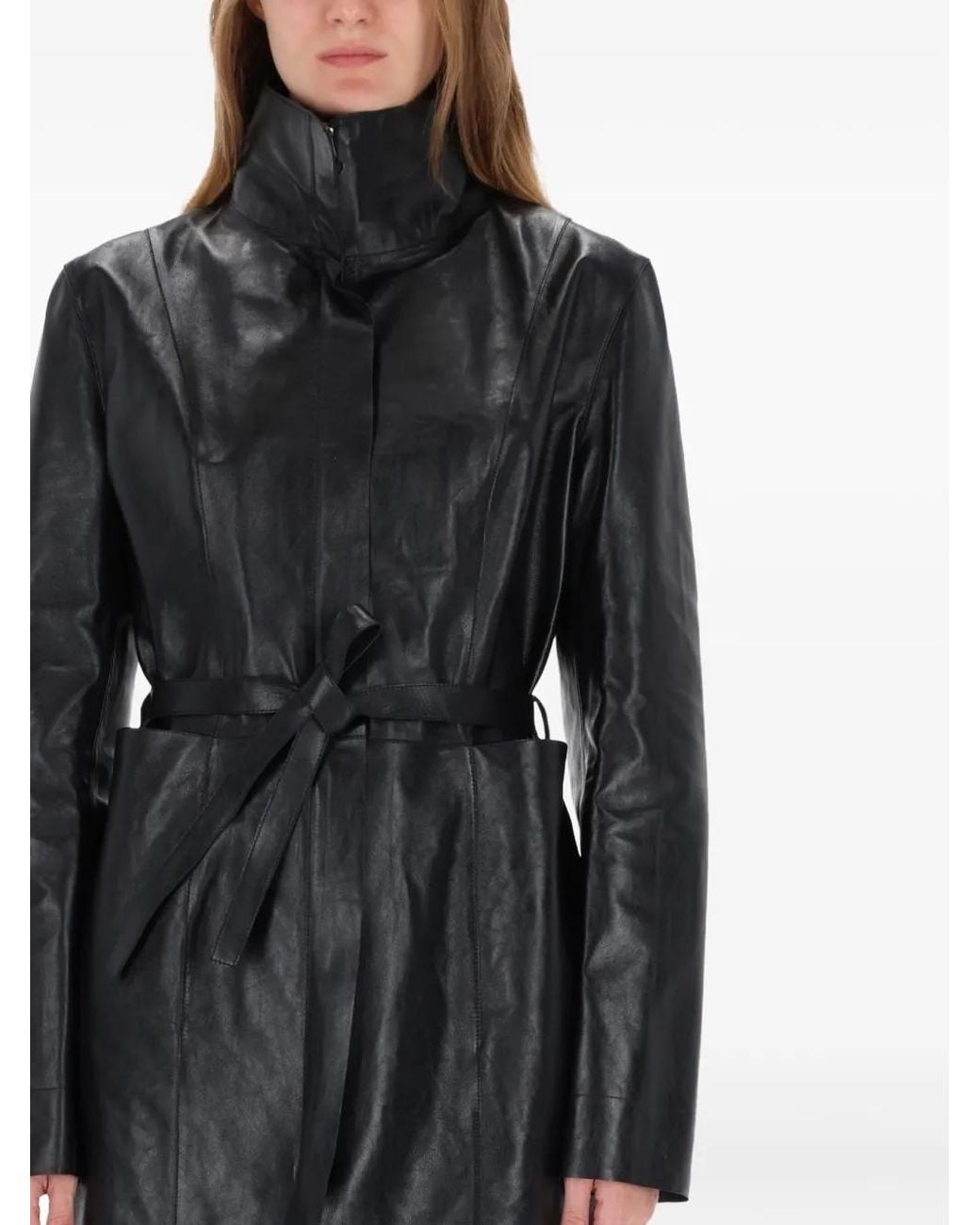 Our Legacy Black Belted Leather Jacket