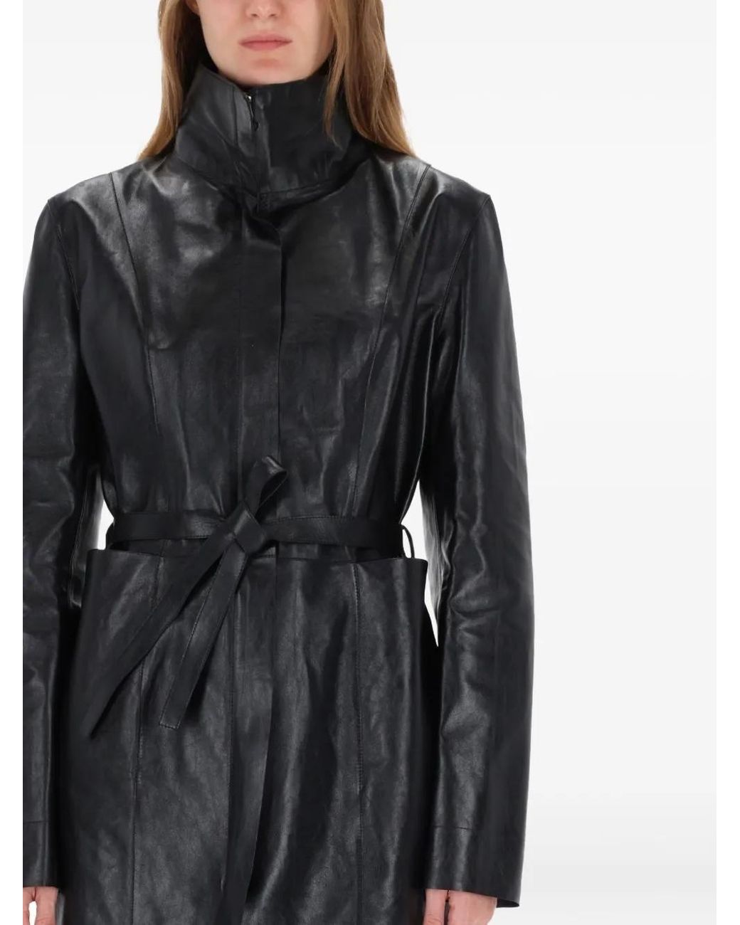 Our Legacy Black Belted Leather Jacket