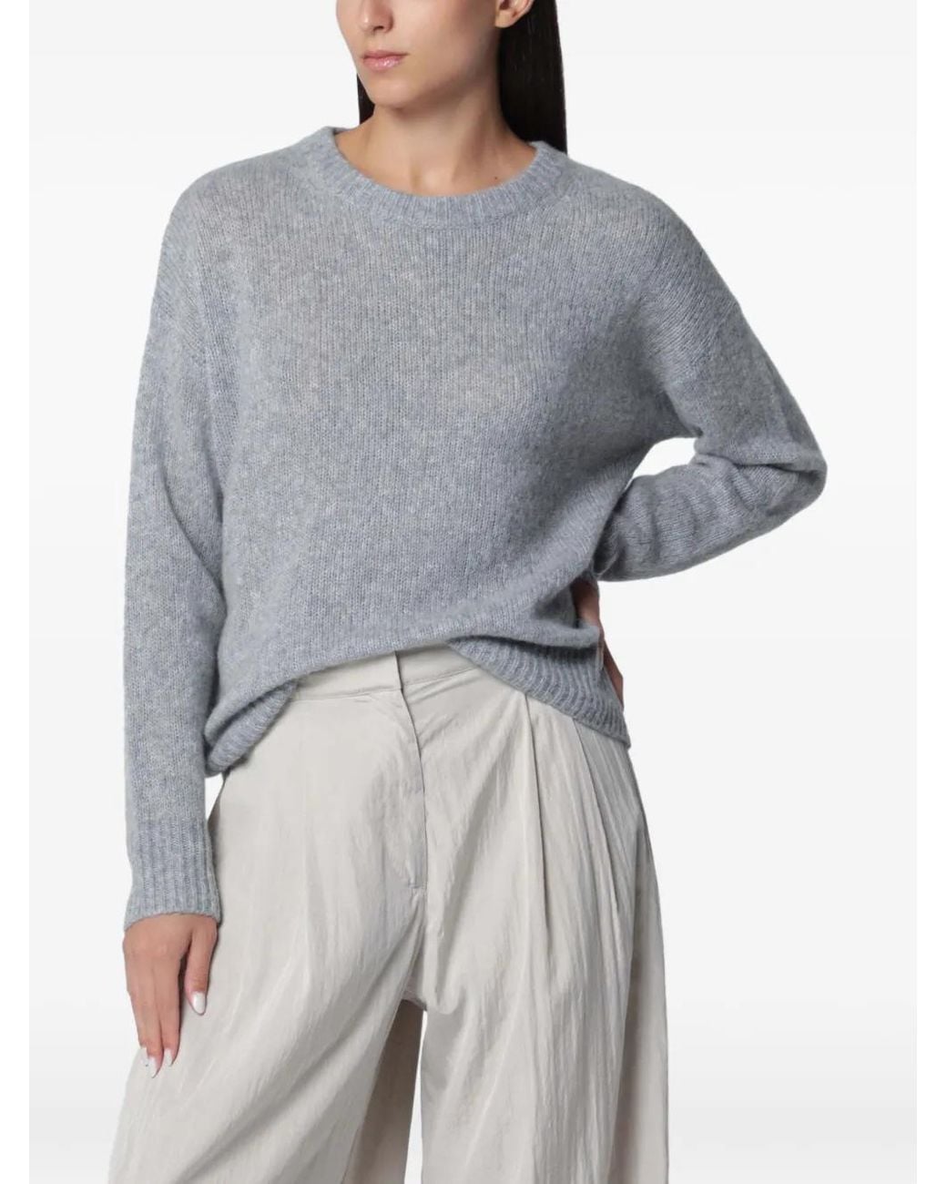 Lisa Yang Gray Lova Knitted Sweater