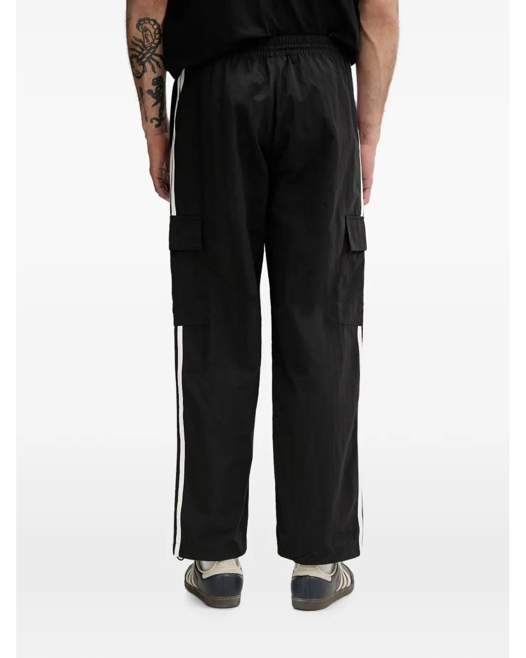 Adidas Black Pantalon De Jogging 3-Stripe À Logo Brodé for men