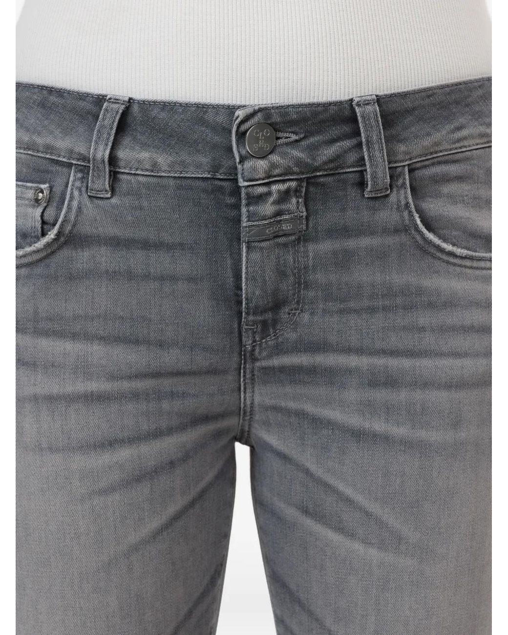 Closed Gray Baker Frayed Jeans