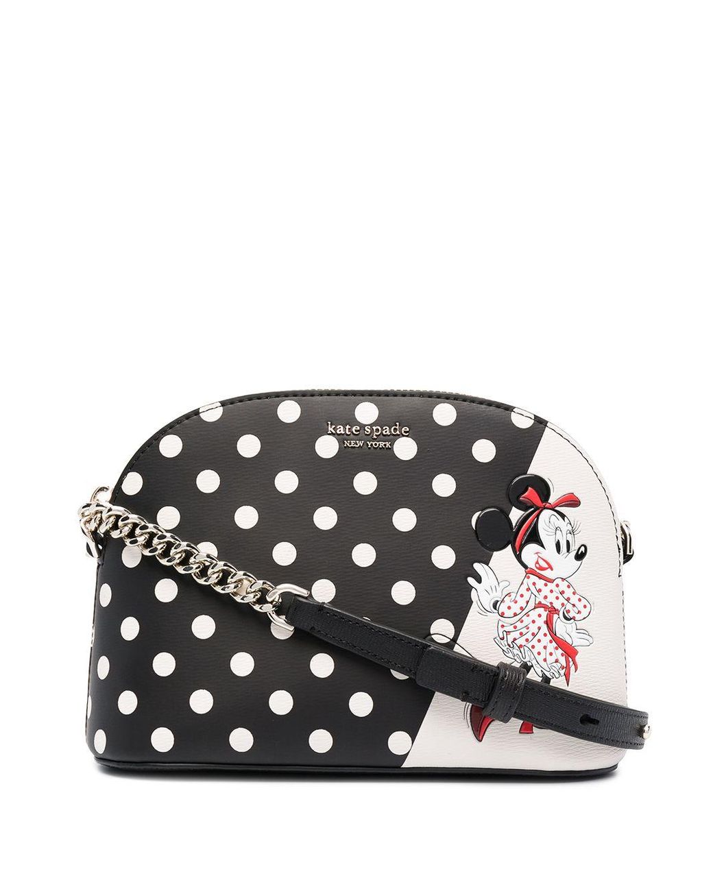 Kate Spade X Disney Minnie Mouse Small Dome Crossbody in Black - Lyst