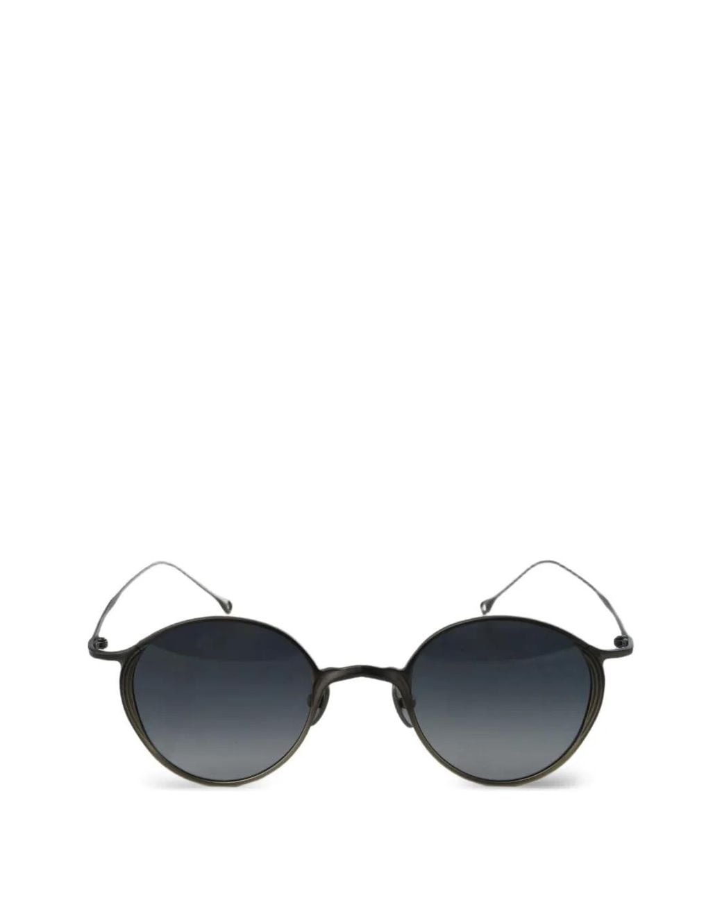 Rigards Blue Round-Frame Sunglasses