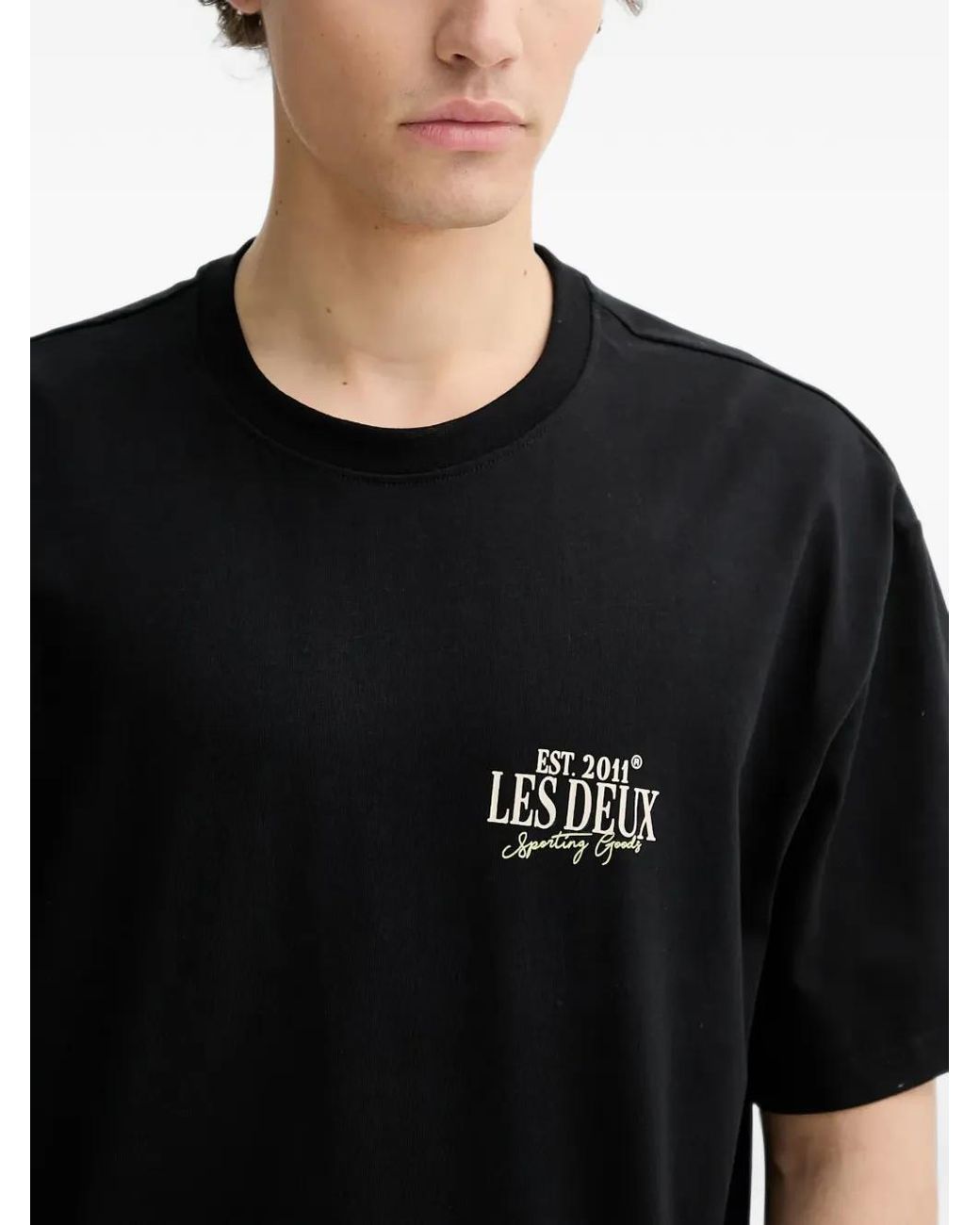 Les Deux Black Allen Short-Sleeve T-Shirt for men