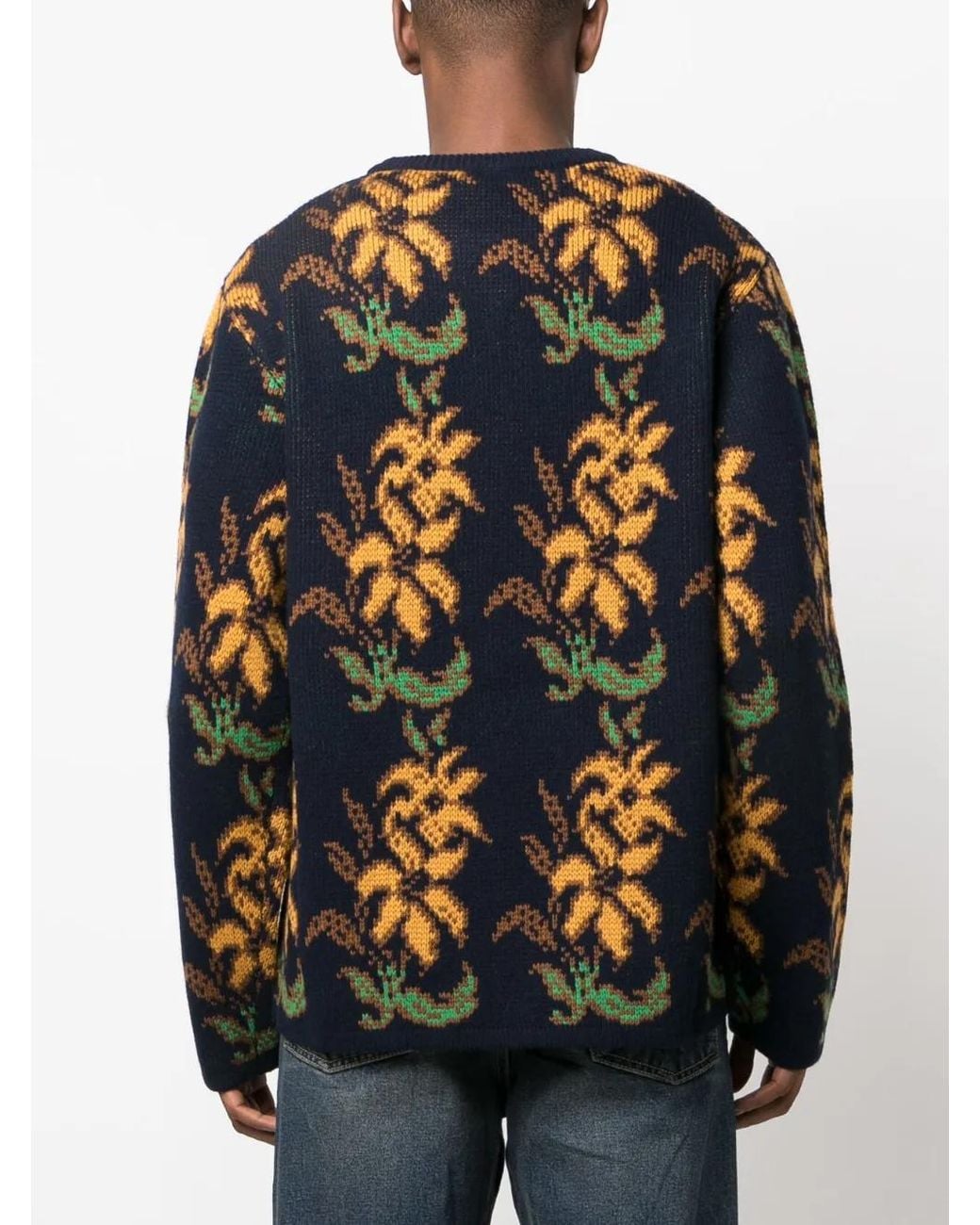 Etro Blue Crew Neck Sweater for men