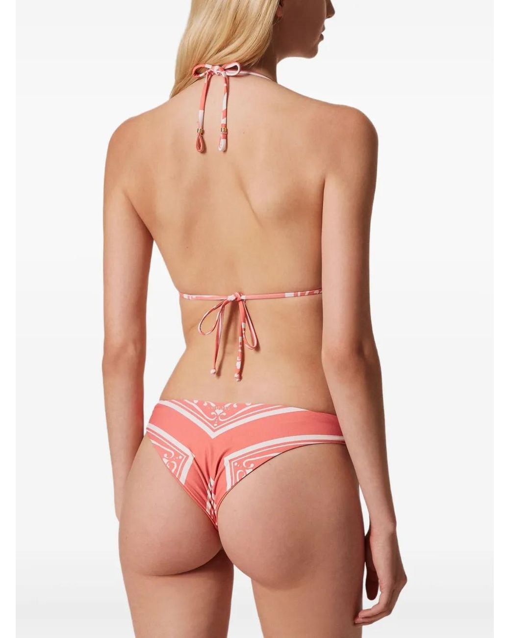 Twinset Pink Haut De Bikini À Bonnets Triangles