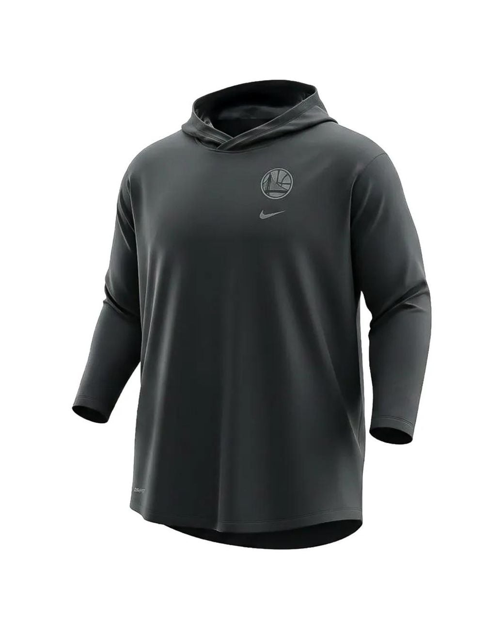 Nike Gray Golden State Warriors Hooded T-Shirt