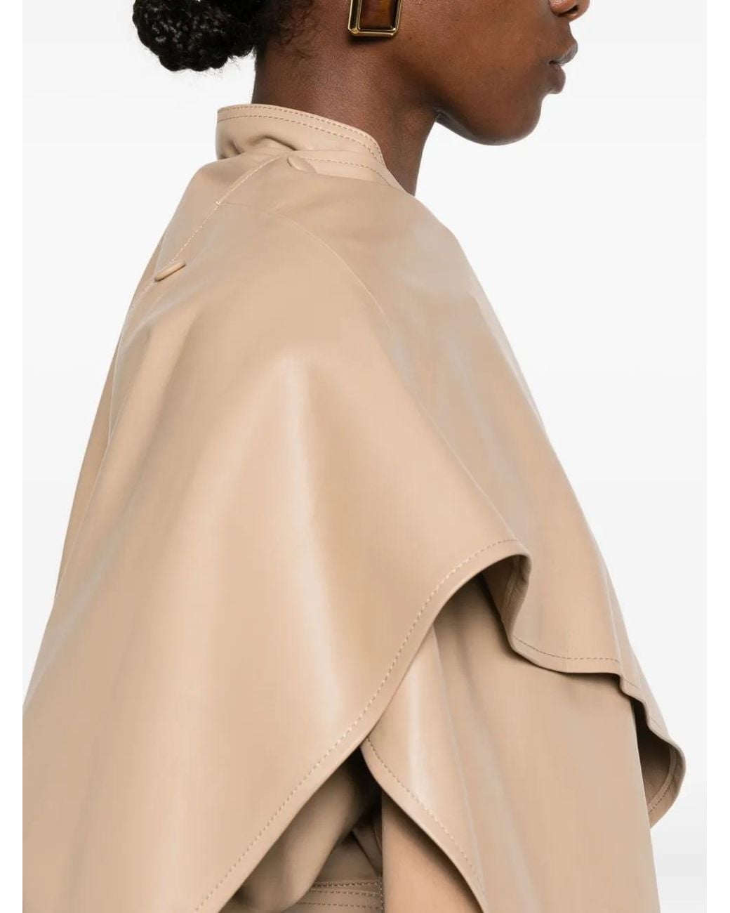 DUCIE Natural Nina Leather Coat